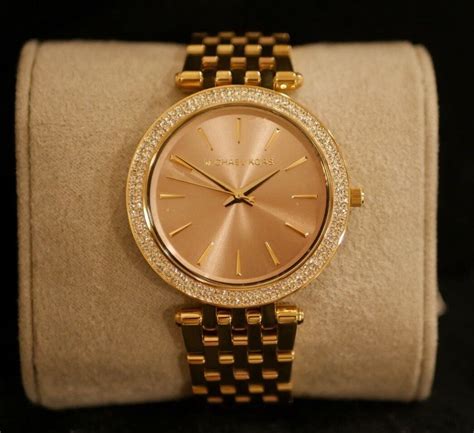 michael kors mk face watch|gold and pink watch.